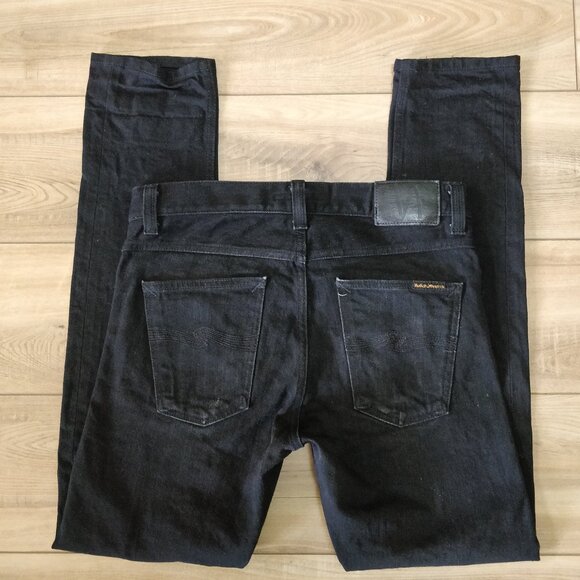 Nudie Jeans Lean Dean 30x32 Dry Black Selvage - Picture 2 of 7